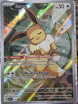 Pokemon Prismatic Evolutions Promo Card # 173 Sealed Holo EEVEE - Image 2
