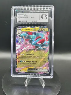 Salamence ex 114/159 Journey Together Ultra Rare Holo Pokemon Card CGC 9.5 - Image 1
