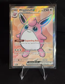 Pokemon TCG Wigglytuff ex 187/165 SV 151 Ultra Rare Holo Full Art - Image 1