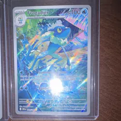 Pokemon TCG chaos raising 4-Card Holo Full Art Lot Froakie Frogadier Emma - Image 3