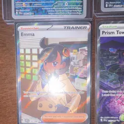 Pokemon TCG chaos raising 4-Card Holo Full Art Lot Froakie Frogadier Emma - Image 5