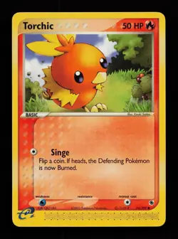 Torchic 74/109 Common Ruby & Sapphire Pokemon Cards - Image 1