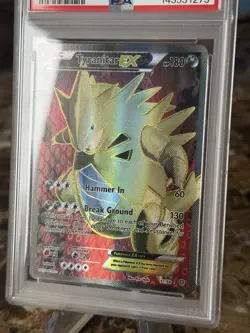 Pokemon TCG XY Ancient Origins Tyranitar EX 91/98 Full Art Holo PSA 9 MINT - Image 3