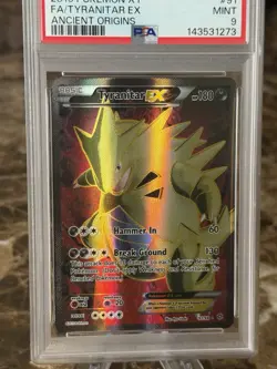 Pokemon TCG XY Ancient Origins Tyranitar EX 91/98 Full Art Holo PSA 9 MINT - Image 4