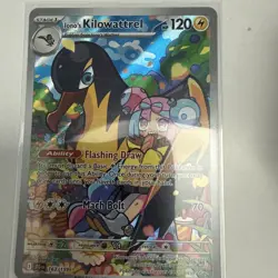 POKEMON JOURNEY TOGETHER IR IONO'S KILOWATTREL ILLUSTRATION RARE FULL ART 163 - Image 1