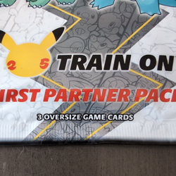 Pokemon TCG First Partner Pack KANTO - 25th Anniversary Train On Oversize Cards 820650809682 - Image 4