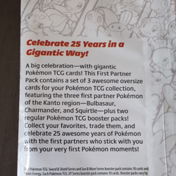 Pokemon TCG First Partner Pack KANTO - 25th Anniversary Train On Oversize Cards 820650809682 - Image 5