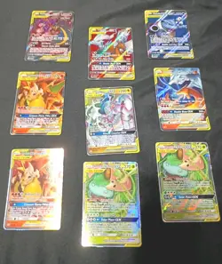 Pokemon Tag Team GX Lot - Charizard Reshiram Blastoise Pip Guzzlord Naga (+9) - Image 1