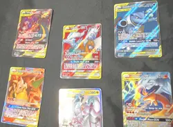 Pokemon Tag Team GX Lot - Charizard Reshiram Blastoise Pip Guzzlord Naga (+9) - Image 2