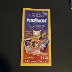 Pokemon Cards Collector's Pocket Planner A PERSONAL CHECKLIST (Premiere Edition) - Image 1