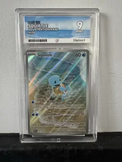Pokemon Squirtle TCG Card 170/165 Scarlet & Violet 151 Illustration Rare Ace 9 - Image 1