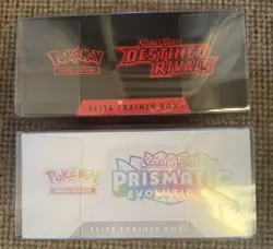 Pokemon TCG Destined Rivals & Prismatic Evolutions Elite Trainer Box ETB + Case - Image 3