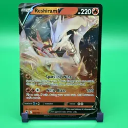 Pokemon TCG Reshiram v Silver Tempest Ultra Rare Card 024/195 NM - Image 1