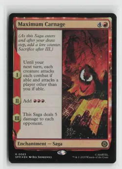 Maximum Carnage R Prerelease Cards 83 NM - Image 1