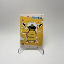 Pokemon Electric Pikachu Card Database Captain Pikachu Cracked Ice Holo - Image 1