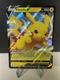 Pikachu V - SWSH061 - SWSH: Sword & Shield Promo Cards Holo - PTCG - NM - Image 1