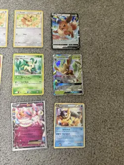 Eevee Evolutions 11 Card Lot Flareon, Espeon, Leafeon RARE cards + mew holo - Image 4