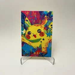 Graffiti Pikachu Cracked Ice Holo Pokemon Electric Card Database - Image 1