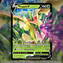 Flapple V 018/163 Ultra Rare (SWSH05: Battle Styles) Full Art Holo Pokemon Card - Image 1
