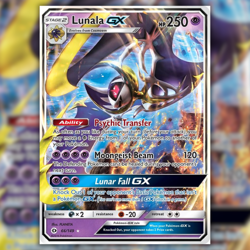 Lunala GX 66/149 Ultra Rare Holo Pokemon Card (SM Holo Sun & Moon) Near Mint NM - Image 1