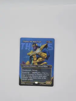 MTG Thanos, the Mad Titan (Borderless) FOIL 0376 - Marvel Super Heroes - Image 1