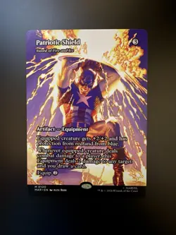 MTG Marvel Super Heroes Patriotic Shield Showcase 0100 Non-Foil - Image 1
