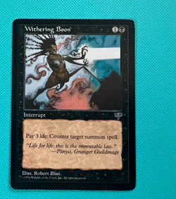 Withering Boon - Mirage - MTG - Magic the Gathering - Image 1