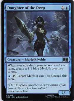 Daughter of the Deep 618 Commander: Marvel Super Heroes MTG Foil NM - Image 1