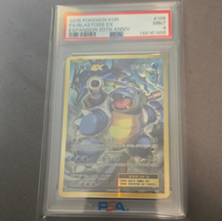 Pokemon TCG Korean 2016 Blastoise EX Full Art Holo #105 PSA 9 CP6 - Image 1