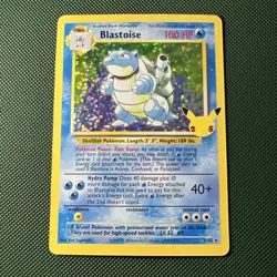 Blastoise : Pokemon 25th anniversary - Mint Condition - Image 1