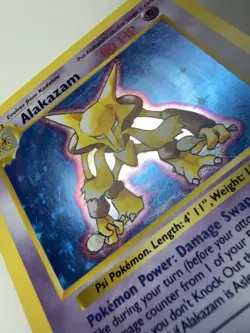 Alakazam 1/102 Base Set Shadowless Holo Rare Holo POKEMON - Image 5