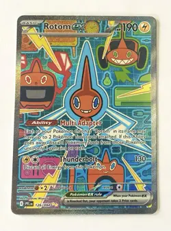 Rotom ex 126/094 Special Illustration Rare Phantasmal Flames Pokemon Holo - Image 1