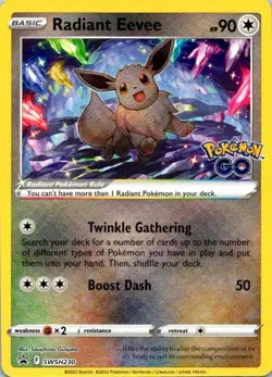 Pokemon TCG Radiant Eevee SWSH230 SWSH: Sword & Shield Promo Holo NM (SKU 1-2) - Image 1