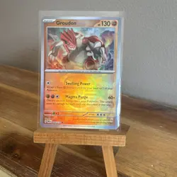 Groudon (Master Ball Pattern) #049/131 Rare Prismatic Evolutions NM Pokemon TCG - Image 1