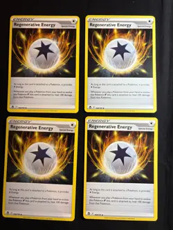 4x Pokemon TCG Regenerative Energy 168/195 - Silver Tempest SIT Special Playset - Image 1