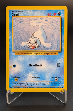 Seel - Base Set Unlimited 41/102 - Pokemon TCG (WoTC) - Ink Printer Hickey - NM - Image 1