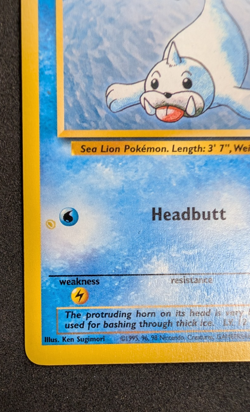Seel - Base Set Unlimited 41/102 - Pokemon TCG (WoTC) - Ink Printer Hickey - NM - Image 4