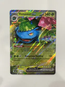 Pokemon - Venusaur Ex 001/142 (Stamped) [Stellar Crown] NM - Image 1