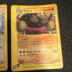 Pokemon TCG Expedition Base Set Lot 2 Dragonair 75/165 & Golem 49/165 - Image 3
