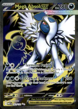 Mega Absol ex 161/132 Ultra Rare Mega Evolution Pokemon Holo Near Mint - Image 1