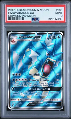 Gyarados Gx 101/111 Crimson Invasion Pokemon PSA 9 - Image 1