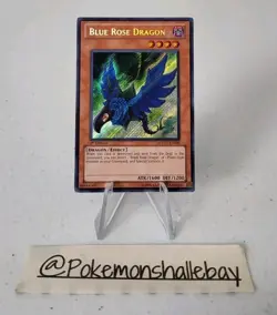 Blue Rose Dragon EXVC–EN099 *NM* 1st Edition SecretRare Yugioh Card - Image 1