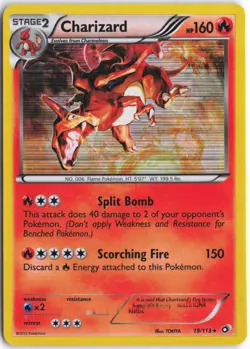 Charizard 19/113 Holo Holo Rare Legendary Treasures Pokemon NM - Image 1
