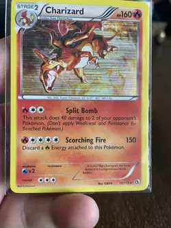Charizard 19/113 Holo Rare Legendary Treasures Pokemon Card - Image 1