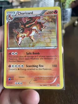 Charizard 19/113 Holo Rare Legendary Treasures Pokemon Card - Image 3