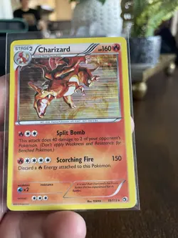 Charizard 19/113 Holo Rare Legendary Treasures Pokemon Card - Image 5