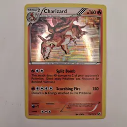 Pokemon TCG Charizard 19/113 Legendary Treasures Holo Rare Cosmos w SWIRL: MP/HP - Image 1