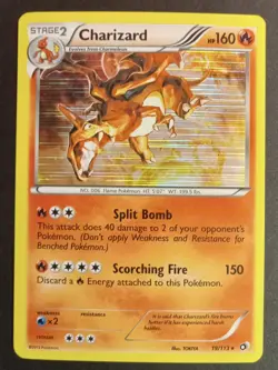 Pokemon TCG Charizard 19/113 Legendary Treasures Holo Rare Lightly Played - Image 1