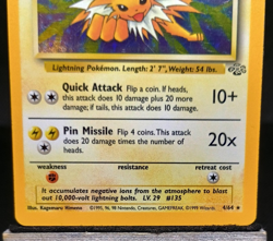 Pokemon TCG - Jolteon 4/64 HOLO Jungle Set - LP/MP - Image 3