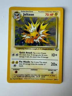 Pokemon TCG Jolteon 4/64 Jungle Holo Card - Image 1